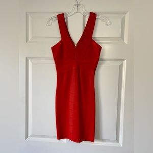 Bebe Mini Dress in Red